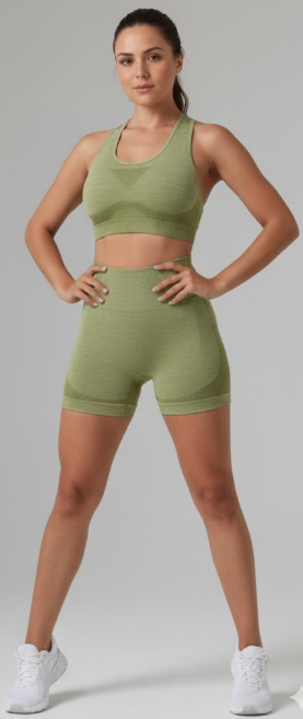 NUEVOS CONJUNTO DEPORTIVO SHORT TOP LEVANTA GLÚTEO