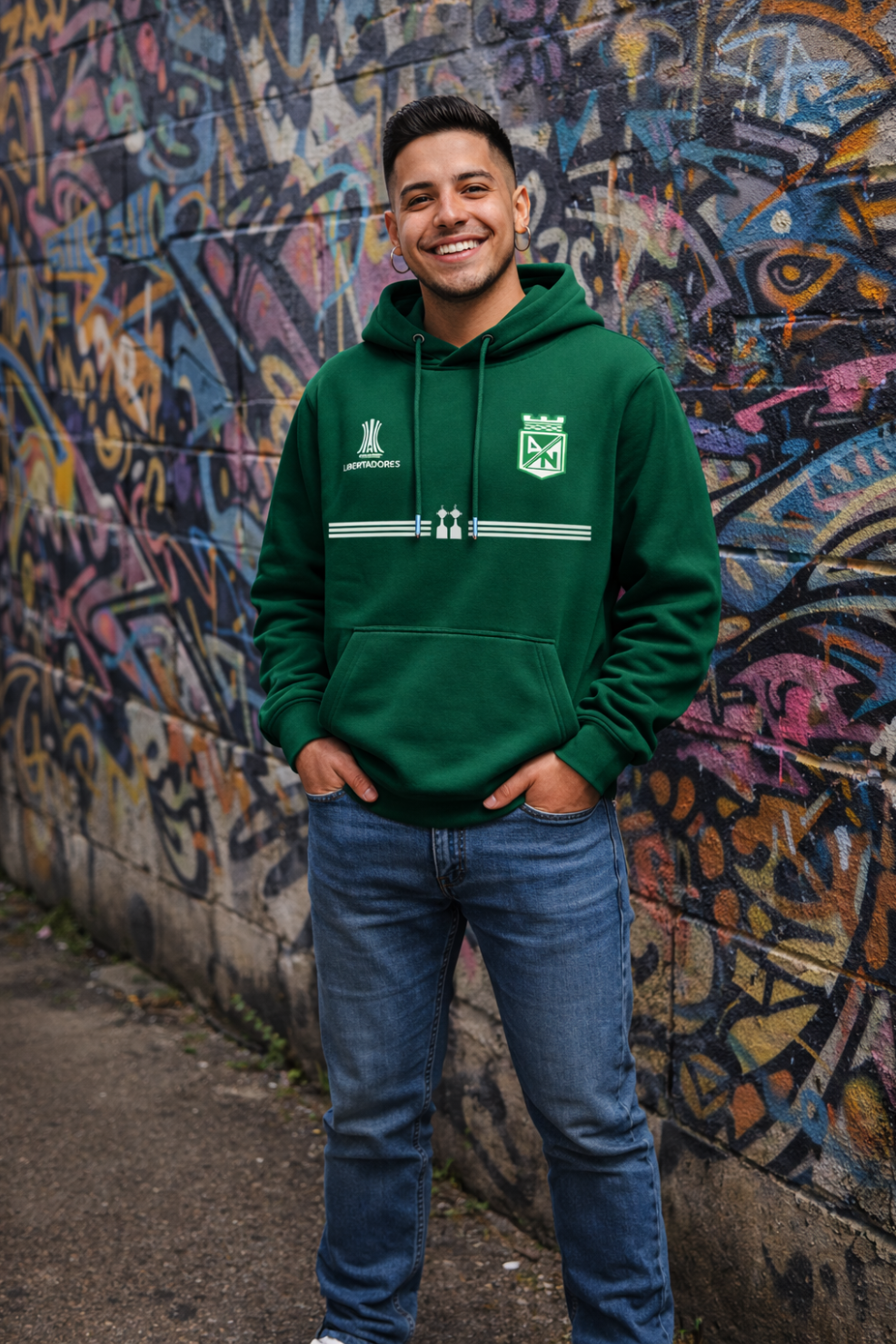 BUZO ATLÉTICO NACIONAL - LOGOS BORDADOS