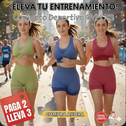 NUEVOS CONJUNTO DEPORTIVO SHORT TOP LEVANTA GLÚTEO