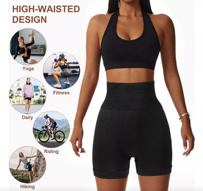 NUEVOS CONJUNTO DEPORTIVO SHORT TOP LEVANTA GLÚTEO