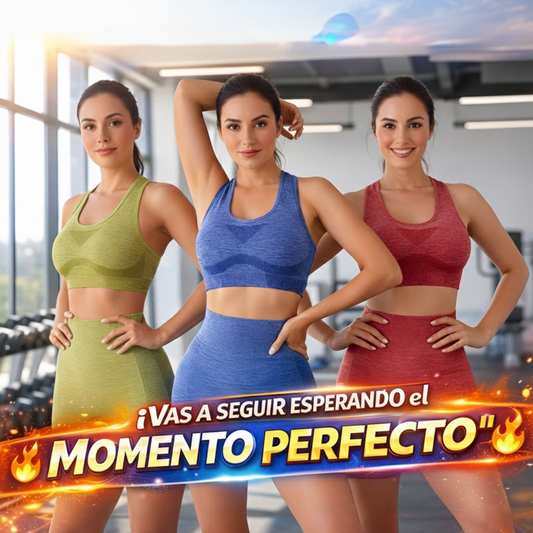 NUEVOS CONJUNTO DEPORTIVO SHORT TOP LEVANTA GLÚTEO